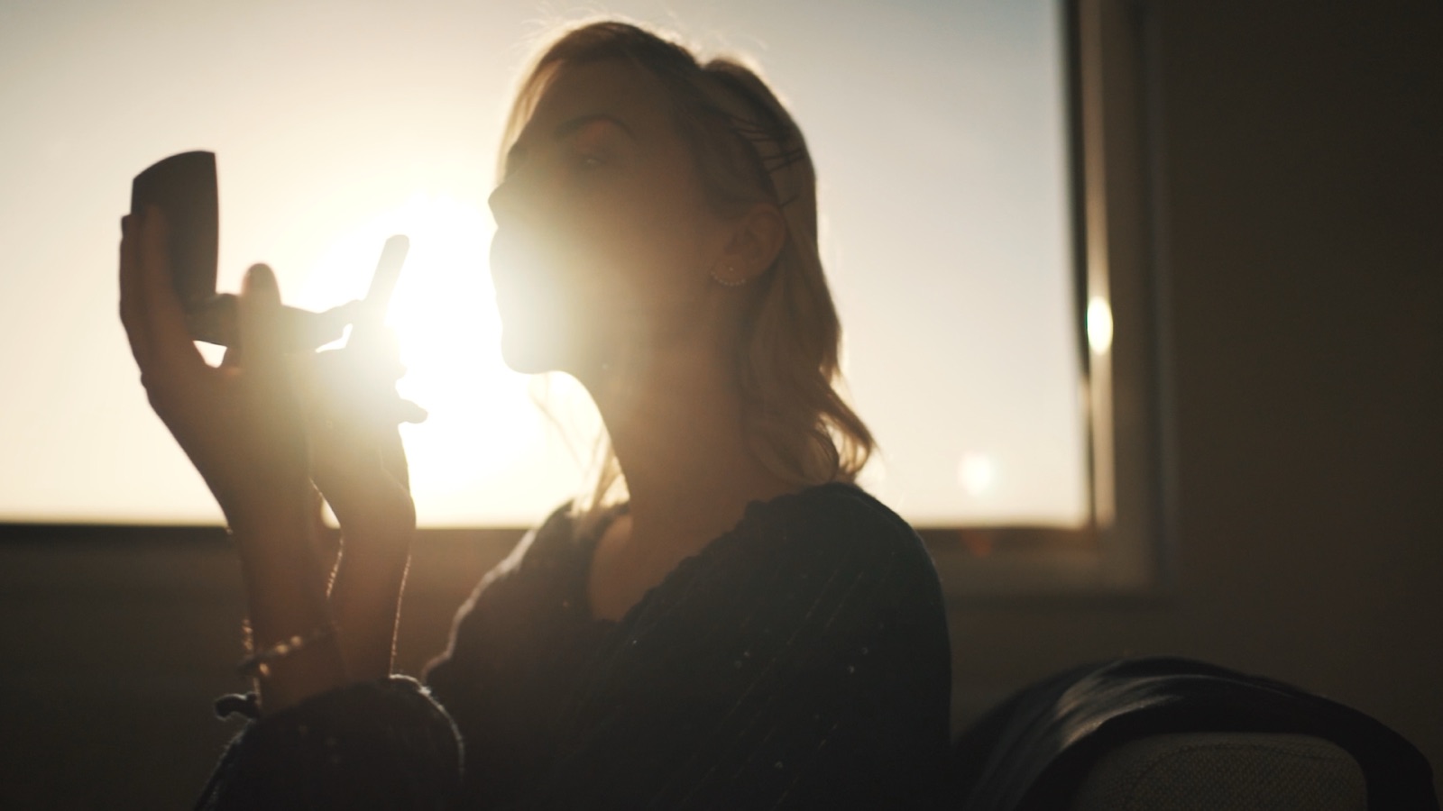Portrait à contre-jour
